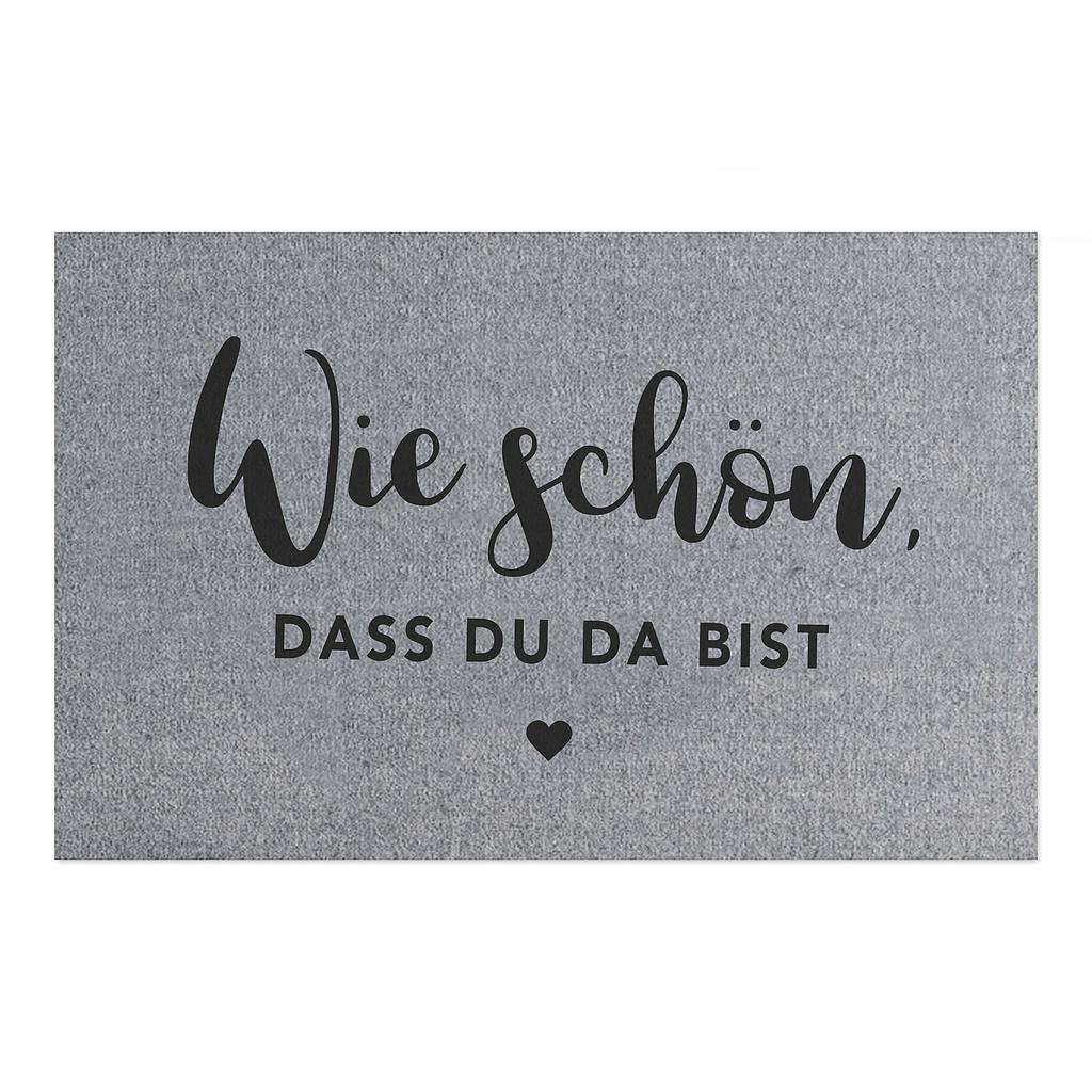 Fußmatte grau Wie schön