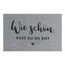Fußmatte grau Wie schön