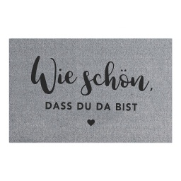 [2100000003242] Fußmatte grau Wie schön