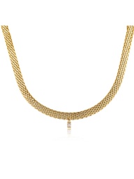 [2100000002276] Halskette Mesh gold 