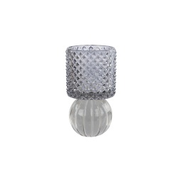 [2100000000913] Kerzenleuchter grey/clear 
