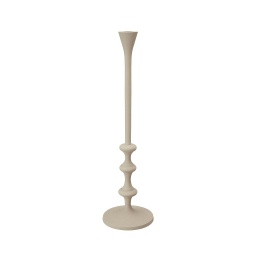 [2100000021284] Kerzenständer beige 53 cm hoch Metall 
