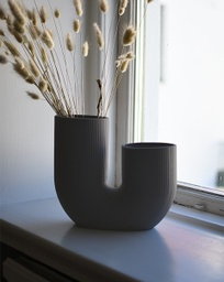 [2100000000845] Vase Stravalla dark grey von Storefactory