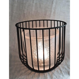 [2100000001545] Windlicht mit Glaseinsatz