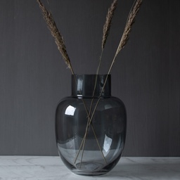 [2100000022144] Vase Ovansjö grey glass von Storefactory