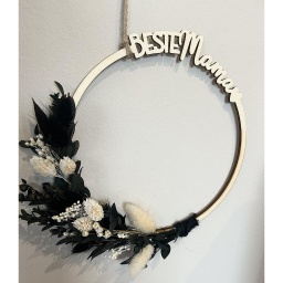 [2100000023325] Beste Mama Trockenblumenring natur